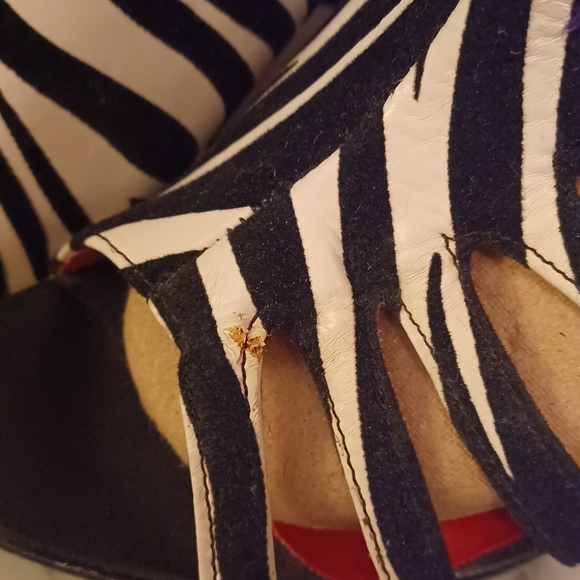 Zebra print stiletto heels - Picture 4 of 6